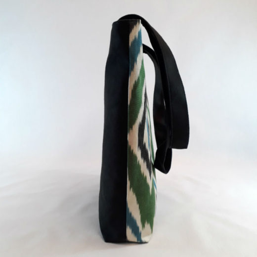 bolso tote mujer ikat multicolor lateral