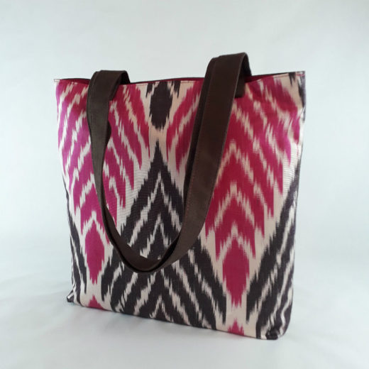 tote mujer exclusivo rosa ikat