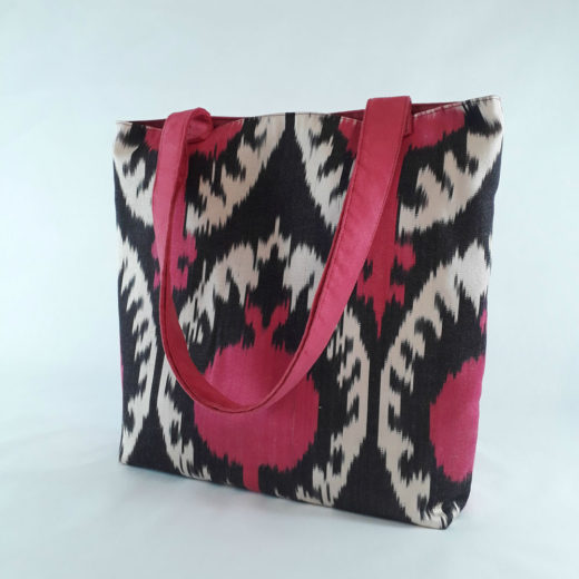 tote mujer fucsia ikat