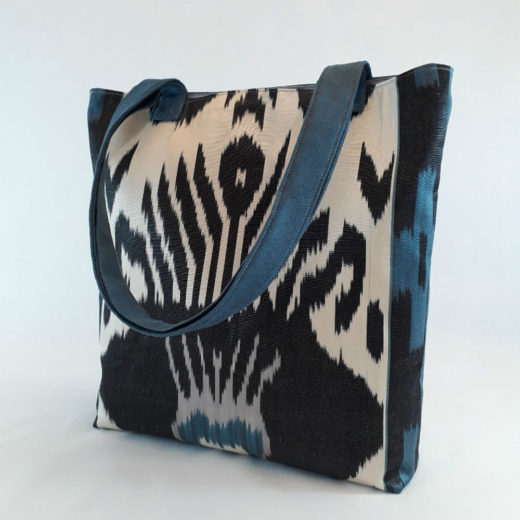 tote mujer ikat crema