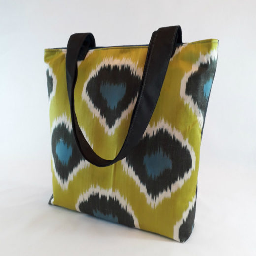 tote mujer ikat pistacho