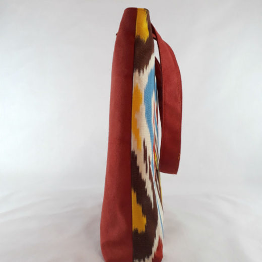 bolso tote mujer lateral tierra