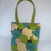 bolso tote mujer tela japonesa flores