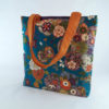 bolso tote mujer tela japonesa azul multicolor